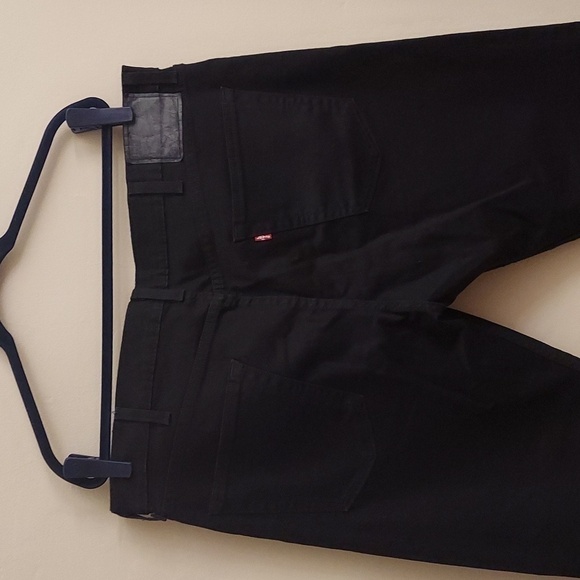 LEVI'S Men's Black Regular Tapered Fit Jeans - Picture 12 of 16